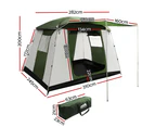 Weisshorn Family Camping Tent 6 Person Hiking Beach Tents Dome Shelter