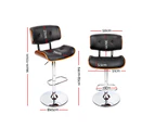 Artiss Bar Stools Gas Lift Leather Black