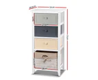 Artiss Bedroom Storage Cabinet - White