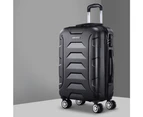 Wanderlite 20" 55cm Luggage Trolley Travel Suitcase Set TSA Hard Case Lightweight Strap