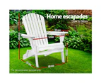 Gardeon Outdoor Furniture Adirondack Chairs Beach Chair Lounge Wooden Patio Garden