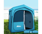 Weisshorn Pop Up Camping Shower Tent Portable Toilet Outdoor Change Room Blue