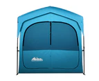 Weisshorn Pop Up Camping Shower Tent Portable Toilet Outdoor Change Room Blue