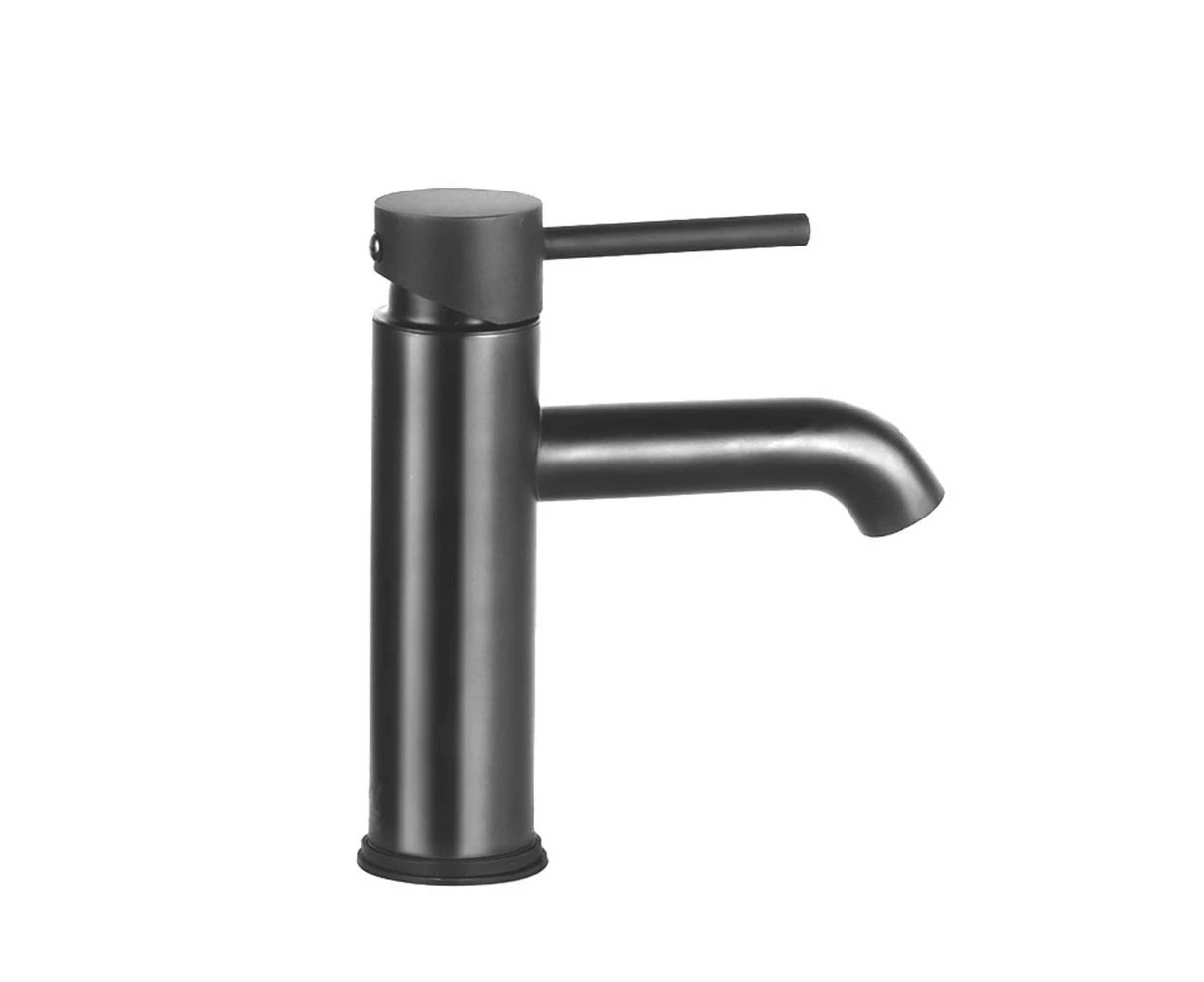 Cefito Bathroom Basin Mixer Tap Round Brass Faucet Vanity Laundry Black