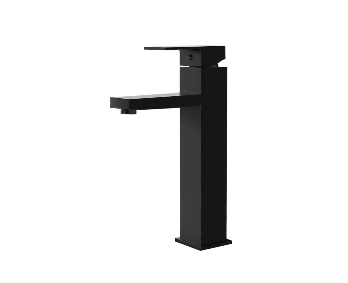 Cefito Bathroom Basin Mixer Tap Square Tall Faucet Vanity Laundry Black