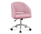 ALFORDSON Velvet Office Chair Swivel Armchair Computer Seat Adult Kids Pink