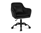 ALFORDSON Velvet Office Chair Orla Black