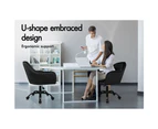 ALFORDSON Velvet Office Chair Orla Black