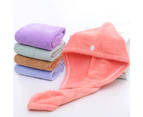4 Pack Microfiber Hair Turban Wrap Drying Towel, 10 x 25 in pink+blue+purple+bean cyan