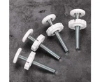 4 pcs Threaded Pin Push Rods for Stair Gate (white)