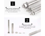 4 Pieces M8 Expansion Screw Bolts - Stainless Steel External Hex Socket Nut Heavy Duty Expansion Anchor Bolt Fixing Anchors, M8*50/4pcs