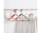 Premium Rubber Coated Metal Hangers - Heavy Duty - Space Saving Organiser Clothes Hangers For Wardrobes Coat Rack Rails(10pcs, Yellow)