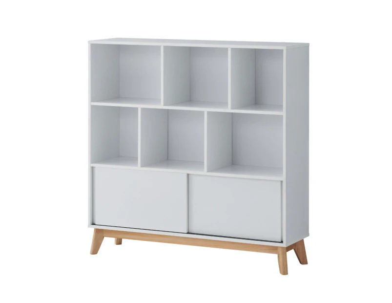 Kodu Ariah Open Shelf Display Bookcase 2 doors white