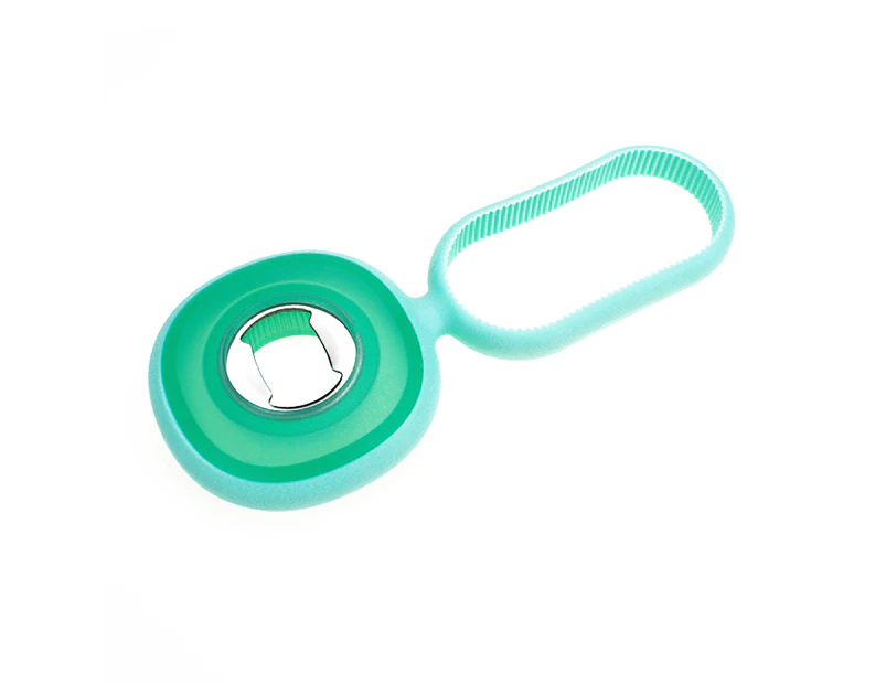 Useful Bottle Opener Lightweight Easy Grip Jar Silicone - Green
