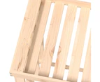 vidaXL Solid Wood Pine Outdoor Log Holder Storage 108x52x106 cm/108x52x74 cm