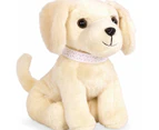Our Generation Posable Pup - Golden Retriever - White