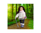 Lori Dolls - Mini Adventure Doll & Hiking Accessories - Winter Clothes & Accessories for 15 cm Dolls - Boots, Flashlight, Map & More - Toys for Kids - Fara