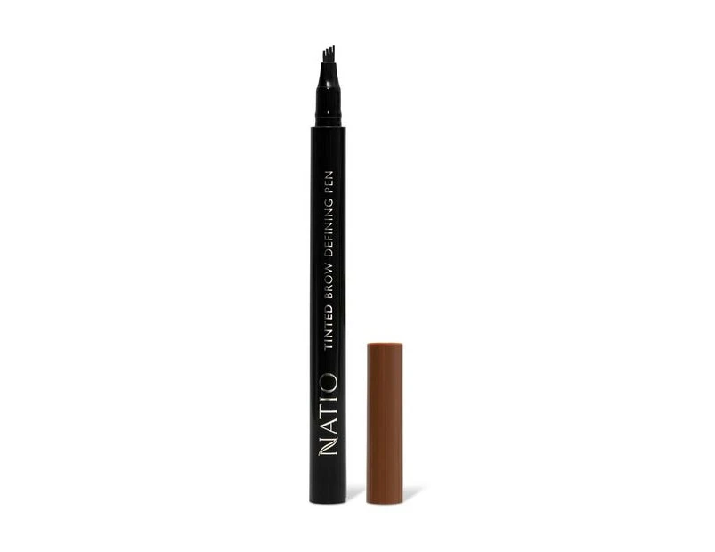 Natio Tinted Brow Defining Pen Medium Brown 0.6ML