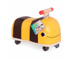 B. toys - Boom Buggy Wooden Bee Ride-On - Yellow