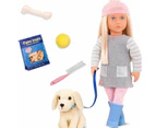 Our Generation Deluxe 45cm Doll - Meagan & Pet Golden Retriever