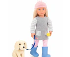 Our Generation Deluxe 45cm Doll - Meagan & Pet Golden Retriever