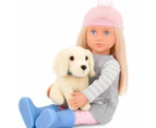 Our Generation Deluxe 45cm Doll - Meagan & Pet Golden Retriever