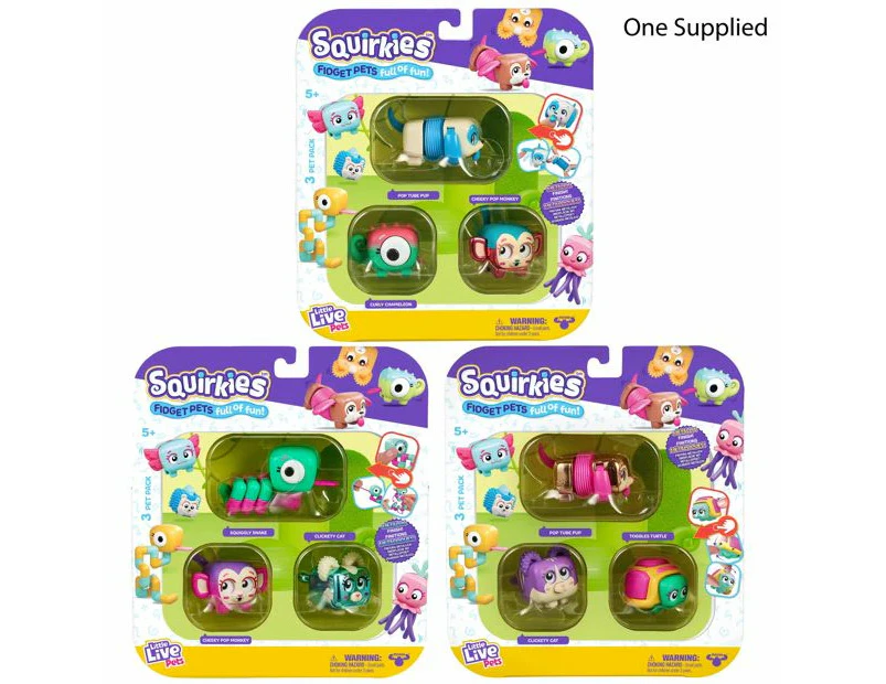 Little Live Pets Squirkies 3 Pack - Assorted* - Multi