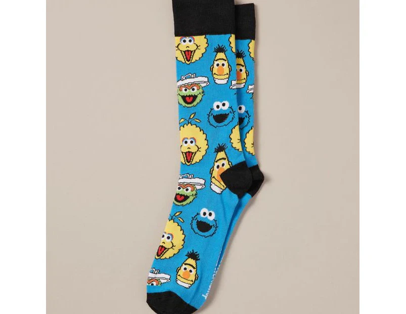 Swag Licensed Crew Socks - Sesame Street - Multi