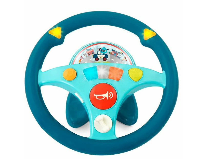 B. toys Woofer'S Musical Driving Wheel Toy Steering Wheel