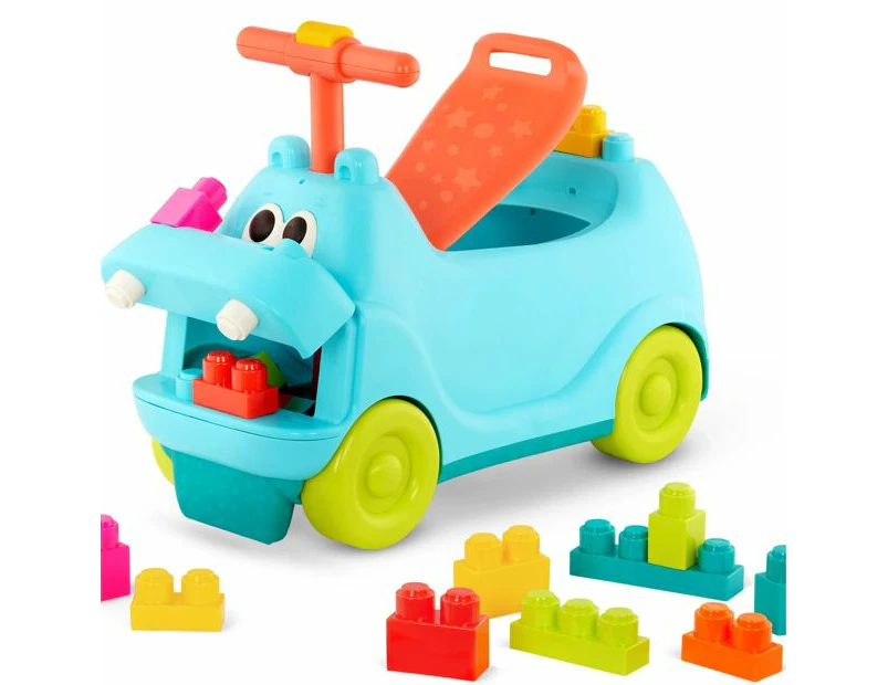 B. toys Locbloc Hippo Ride-On with Blocks