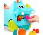 B. toys Locbloc Hippo Ride-On with Blocks