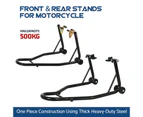 Advwin Motorcycle Maintenance Stands Heavy Duty Front & Rear Motorbike Paddock Stands