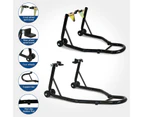 Advwin Motorcycle Maintenance Stands Heavy Duty Front & Rear Motorbike Paddock Stands