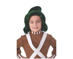 Oompa Loompa Bouffant Wig Kids/Children Fake Hair Costume Party Accessory Green