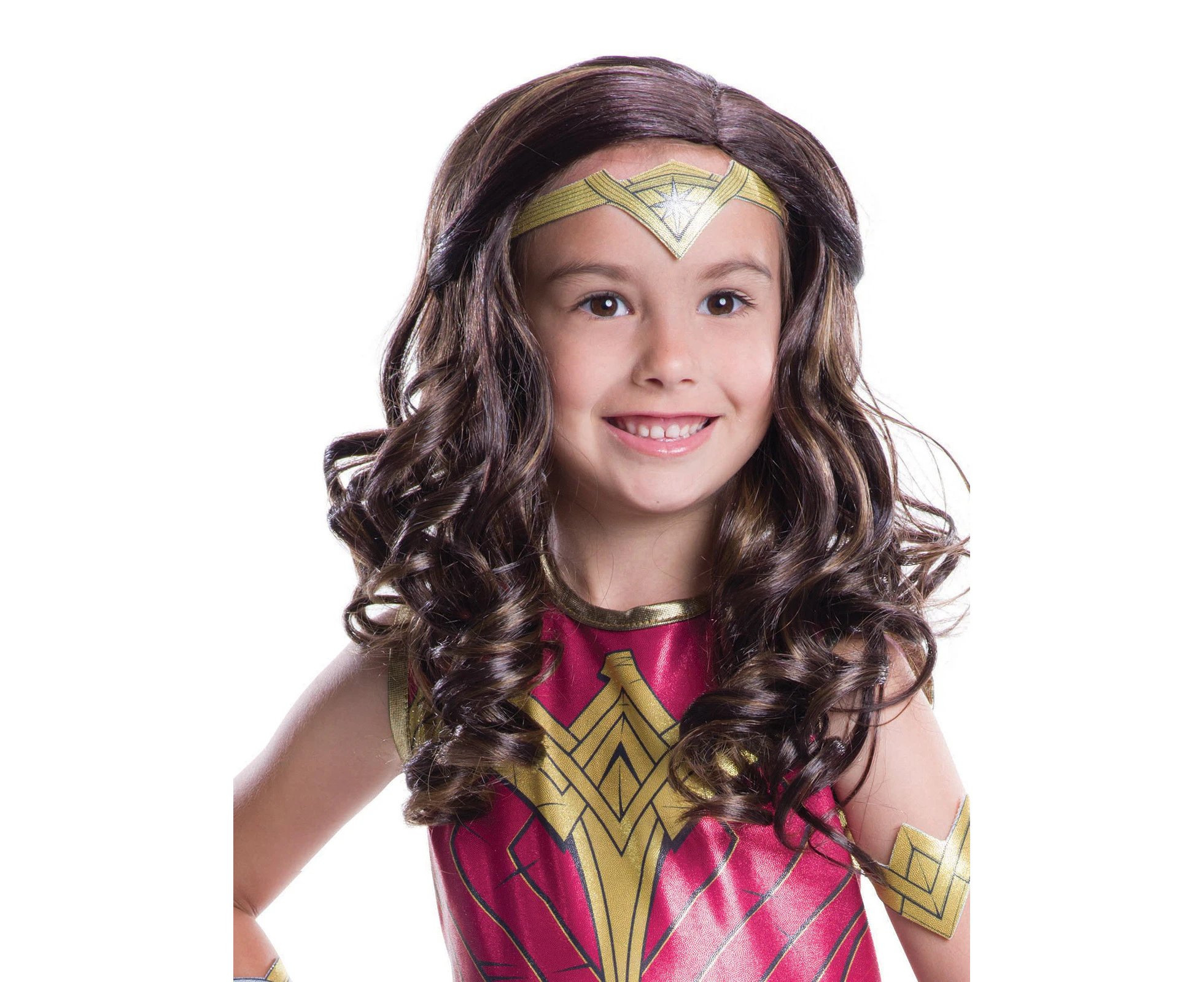 DC Comics Rubies Wonder Woman Child Wig 7557 Halloween Party Costume Accessory