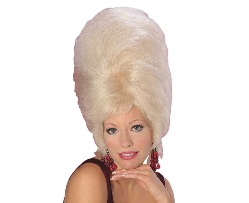 Bee Hive Blonde Wig Groovy Hair Dress Up Adult/Women Party Costume Accessory