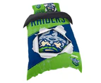 Canberra Raiders NRL SINGLE Bed Quilt Doona Duvet Cover and Pillow Case Set