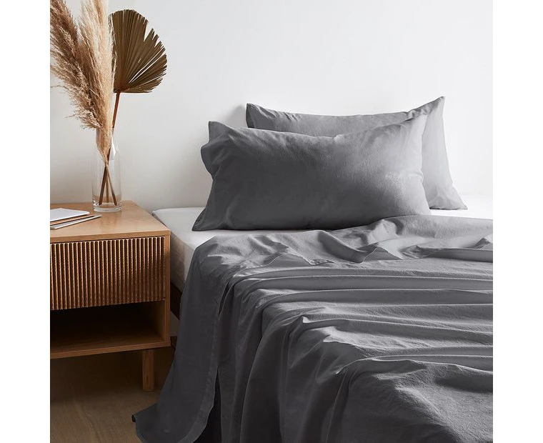 Arlo Stonewash Sheet Set - Grey