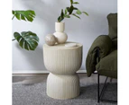 Amalfi Etta Round Side Table Modern Bedside Living Room Stool Coffee Table