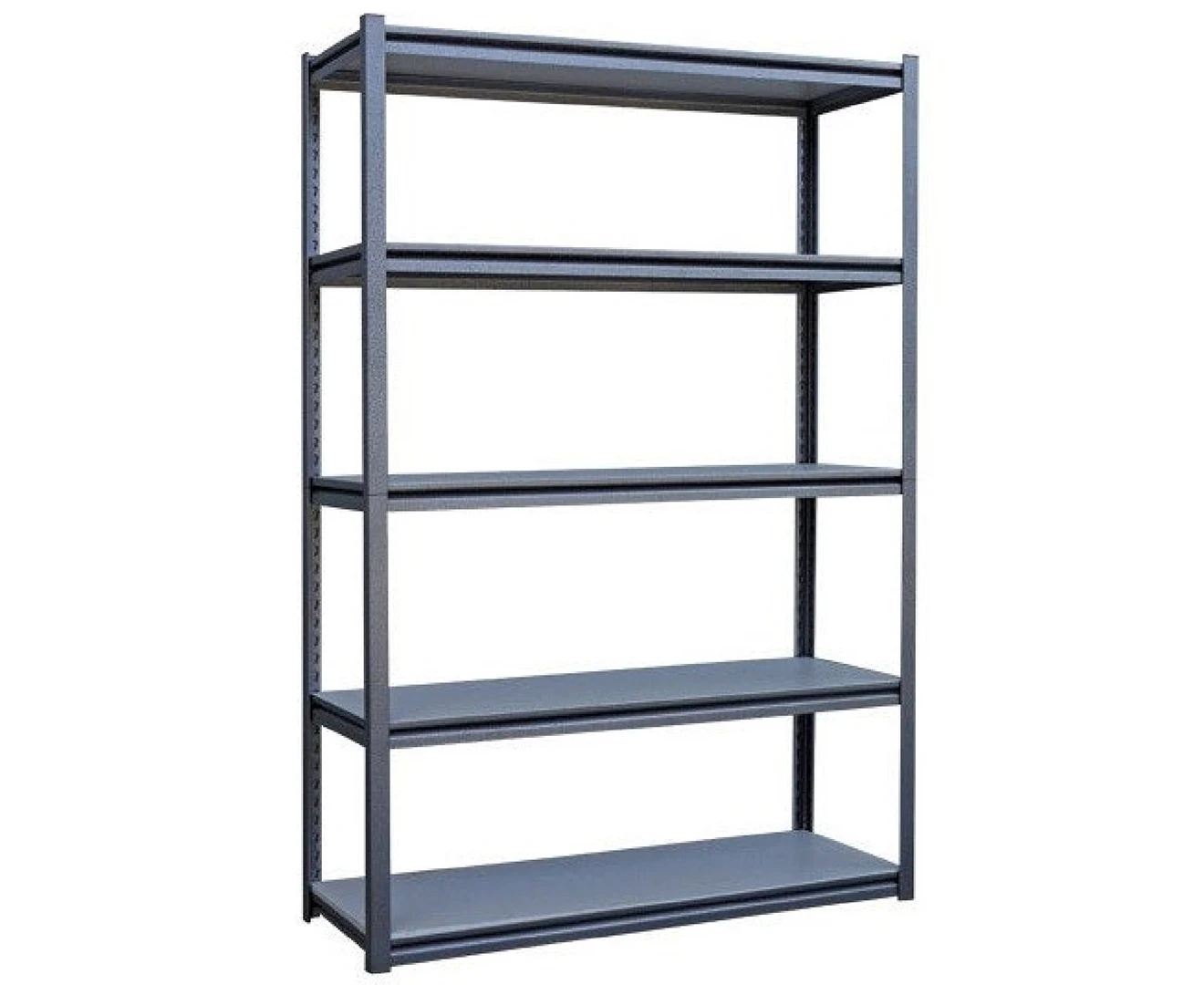 Summit 5-Shelf Z Beam Shelving Unit / Workbench - Hammertone Grey/Light Grey