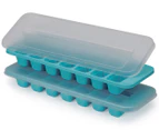 Joseph Joseph 2-Piece Flow Easy-Fill Ice Cube Tray Set - Blue