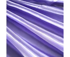 Satin Silk Bed Sheet Set Fitted Sheet Mattress Protector Cover-Flat Sheet Fitted Sheet Pillowcases Bed Sheets Set - Dark purple