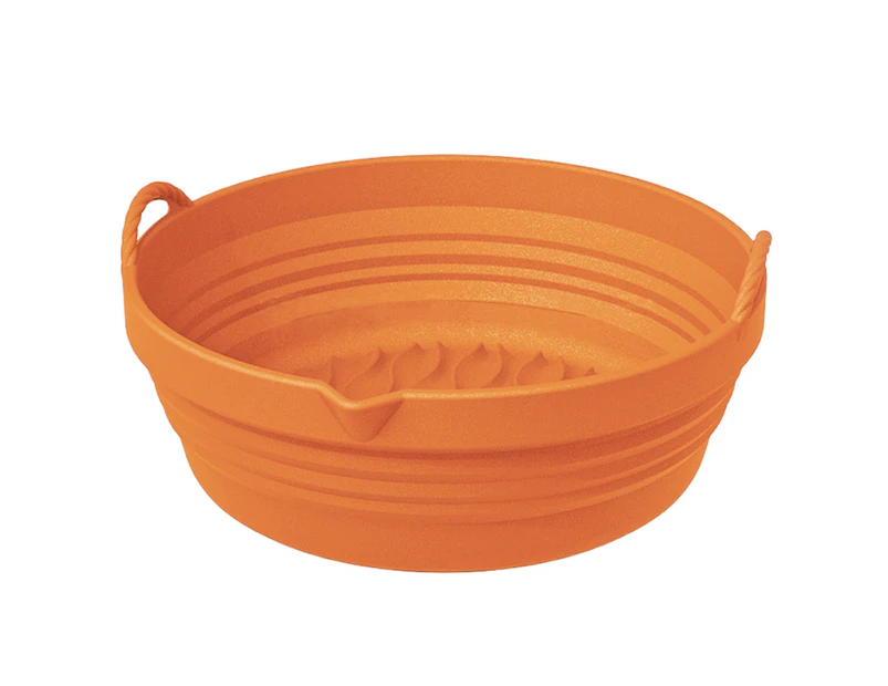 Durable Grill Pan Wavy Texture Dessert Pastry Grill Pan - Orange