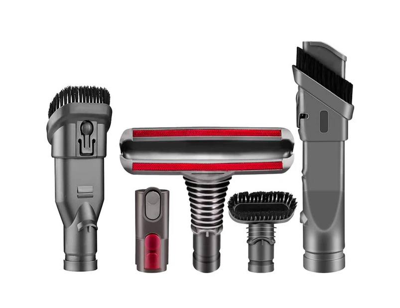 6 PCS Vacuum Cleaner Accessories Attachment Kit for Dyson DC35 44 DC58 V6 V7 V8 Compatible Washable Reusable Brush Head