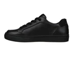 Womens Skechers Side Street Black/Black Lace Up Sneaker Shoes - Black/Black