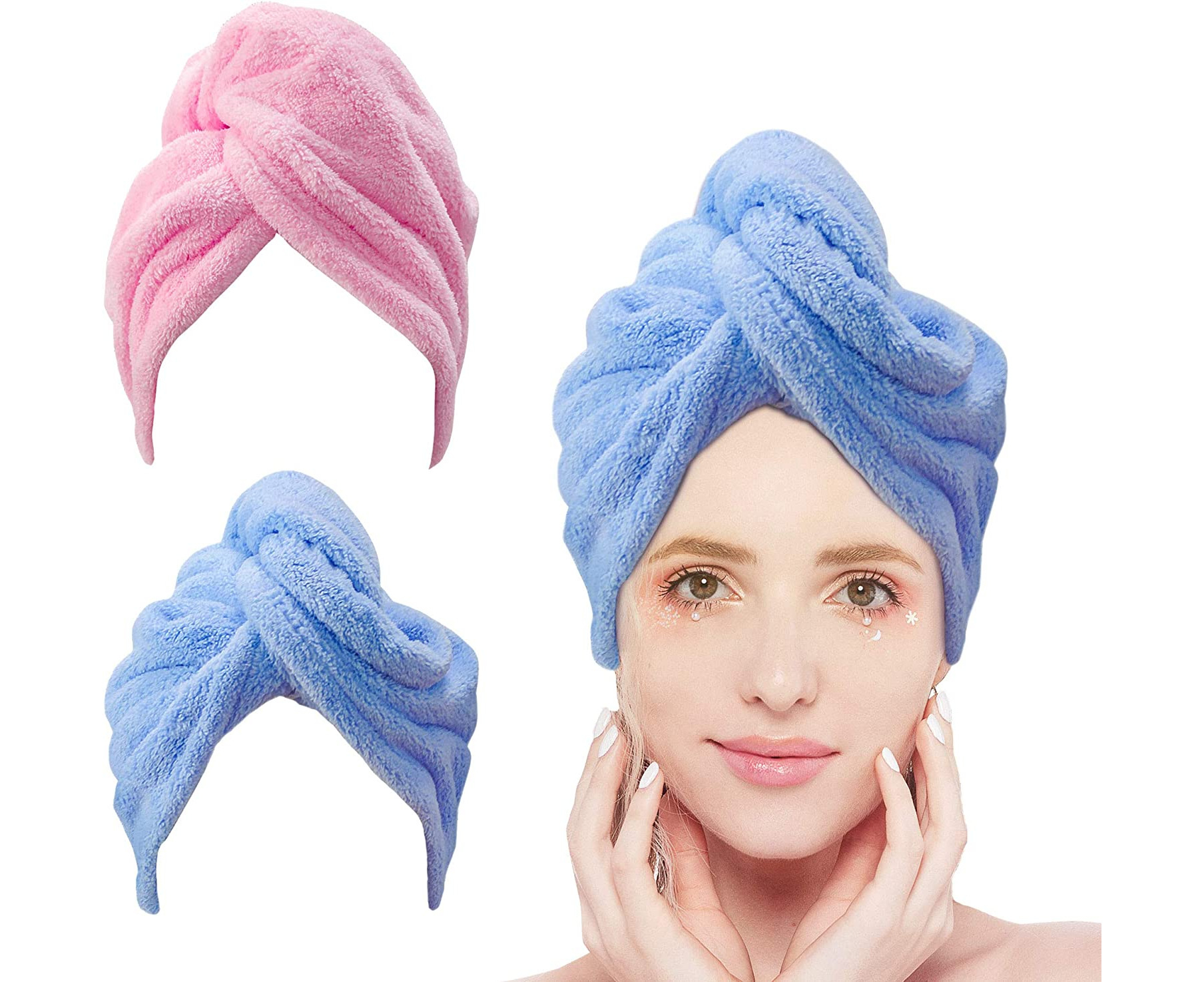 8. Pink and Blue Hair Accessories - wide 1