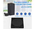 Cooling Fan Base Vertical Mute Console Cooler Dock Upright Bracket Game Accessories for Xbox Series X - Black