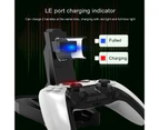 Controller Charger Space Saving IC Protection ABS Type-C Dual Charging Dock for PS5 - Black