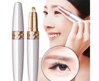 gold-Rechargeable Eyebrow Epilator, Eyebrow Trimmer for Women, Eyebrow Trimmer, Eyebrow Trimmer Epilator