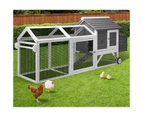 Alopet Chicken Coop Rabbit Hutch 225cm x 80cm x 105cm